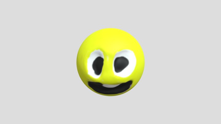 happy smiling face 3D Model