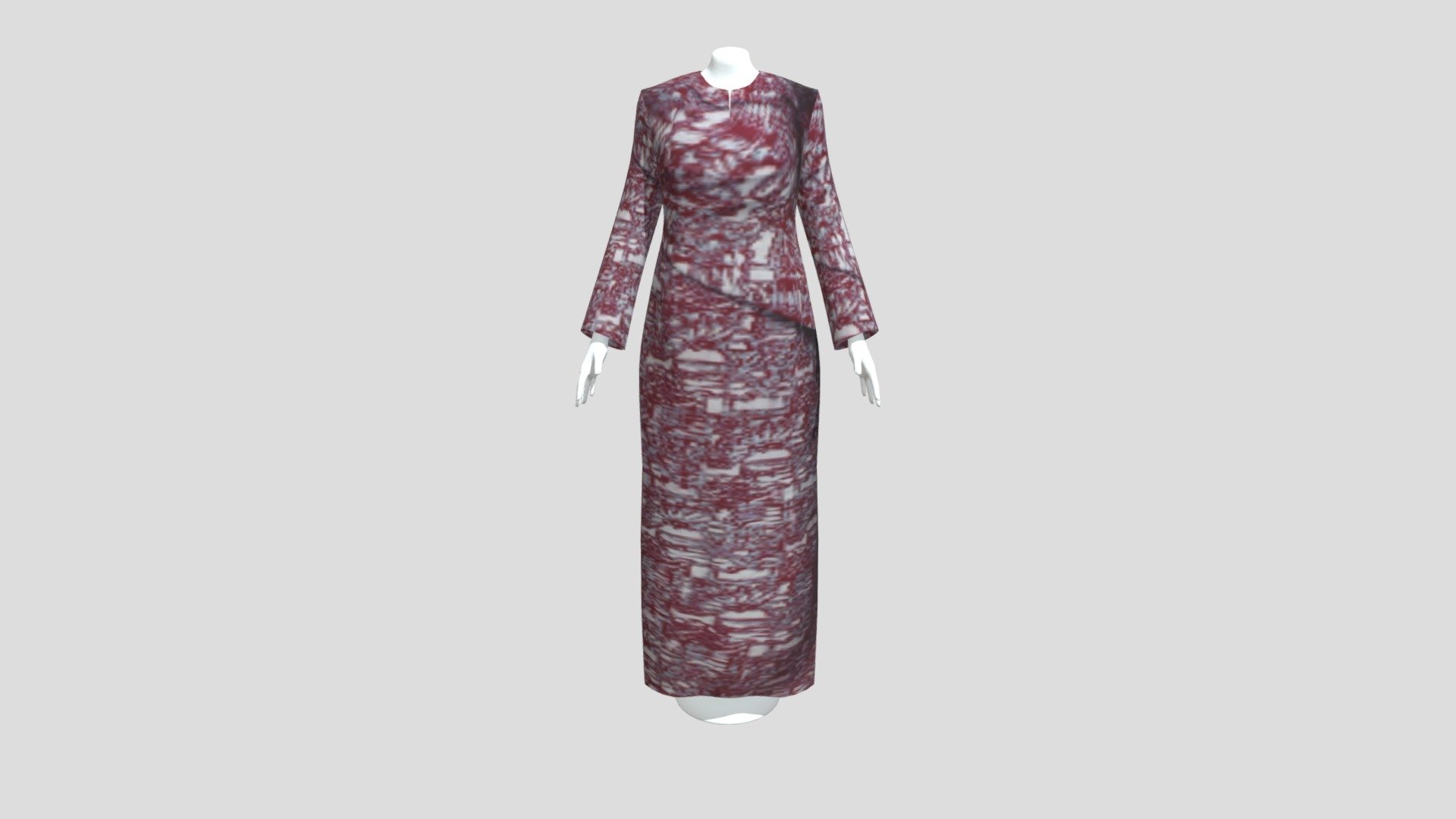 YUNI-05_Kaftan Long Sleeve — Sketchfab embed 3D viewer