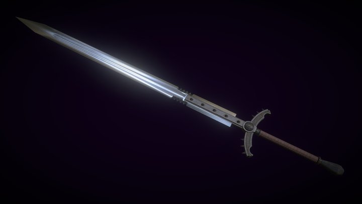 Heavy-Metal Sword 3D Model