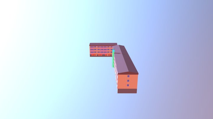 Apartment Building 3D Model