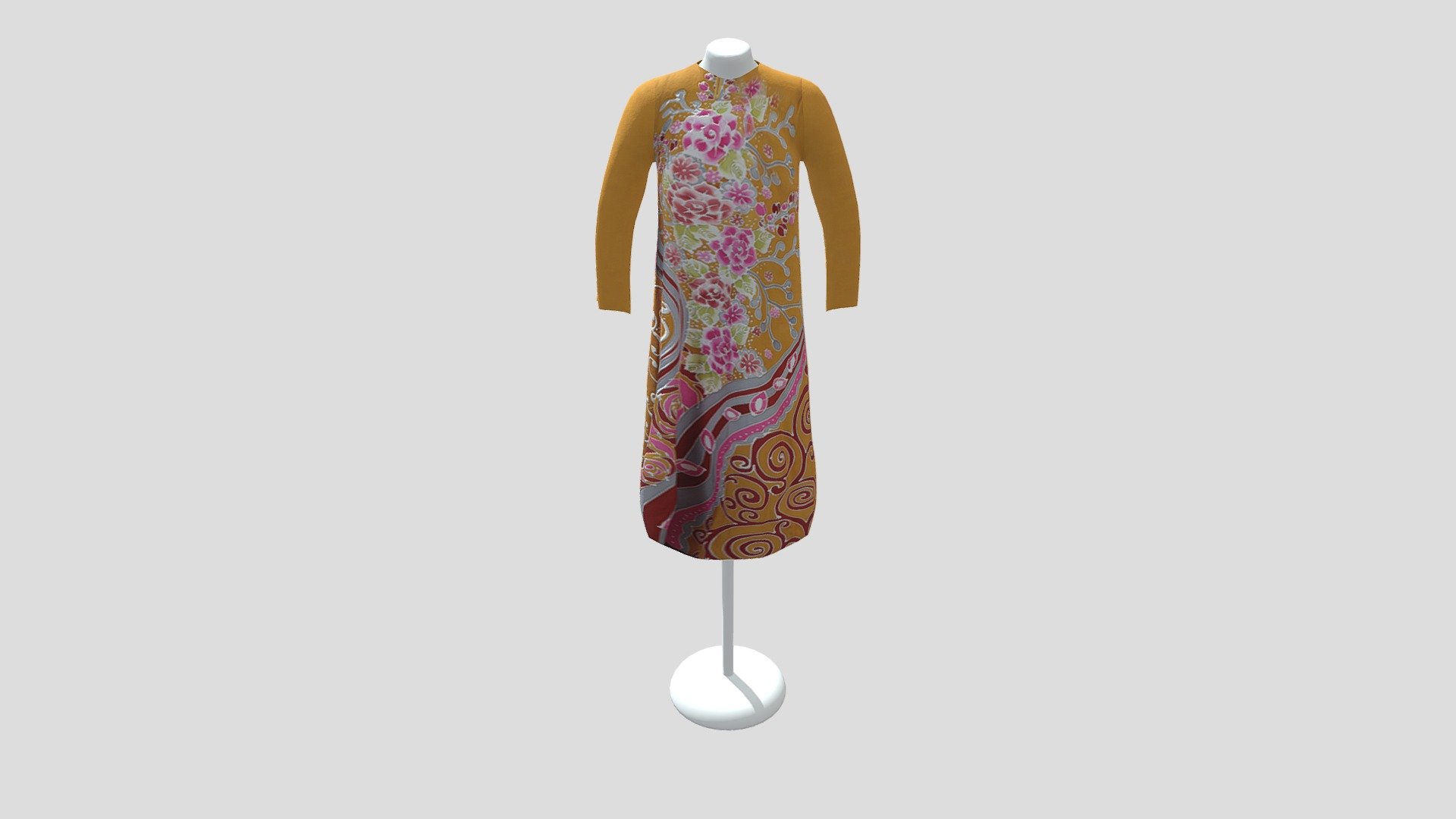 Jubah Batik Lengan Panjang (EMP(KLTN) 2C)