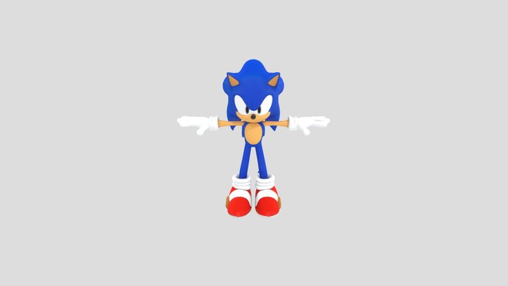 3D sonic rigged