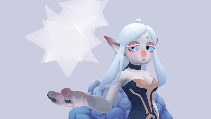 Ice Witch 3D Model