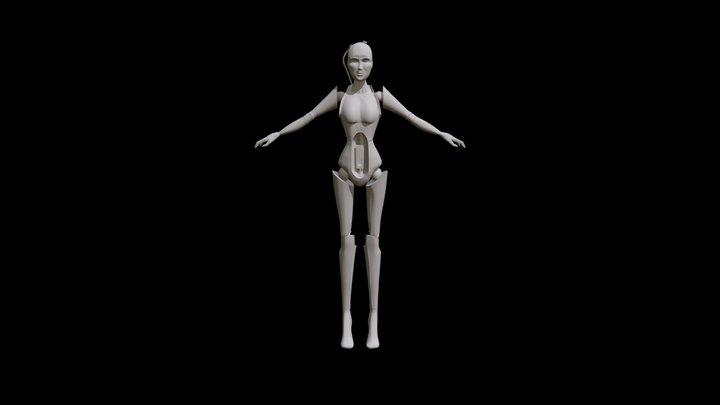 Caroline Smoothed 3D Model