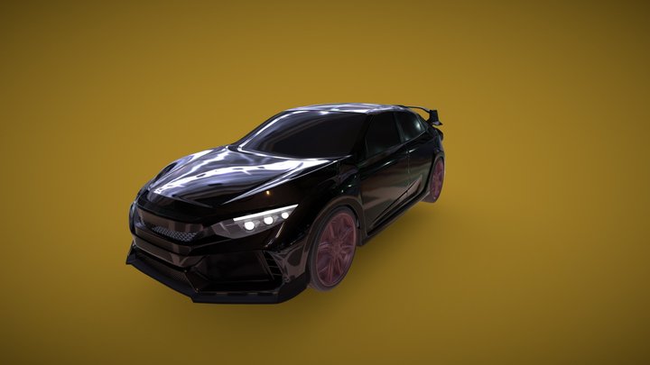 civic type r 3D Model