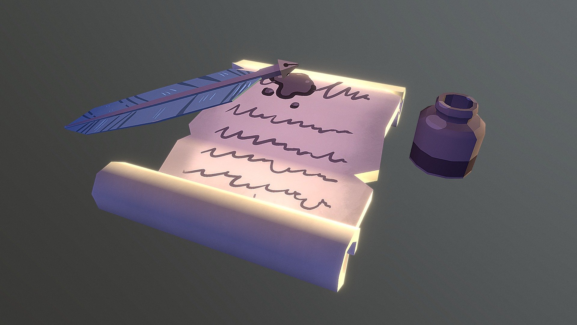 Mysterious Letter - Download Free 3D model by beweie ...