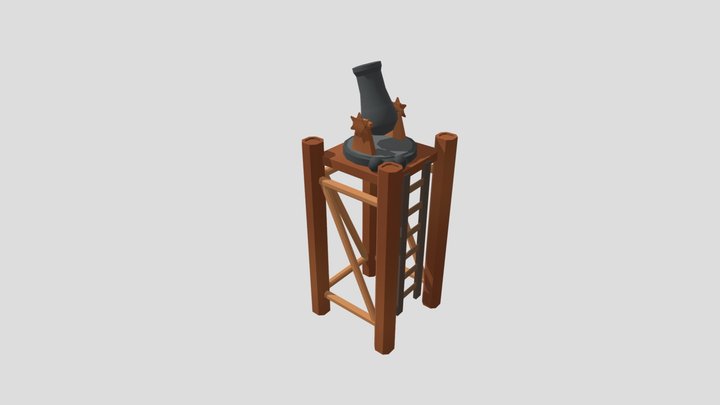 Cannon Tower 3D Model