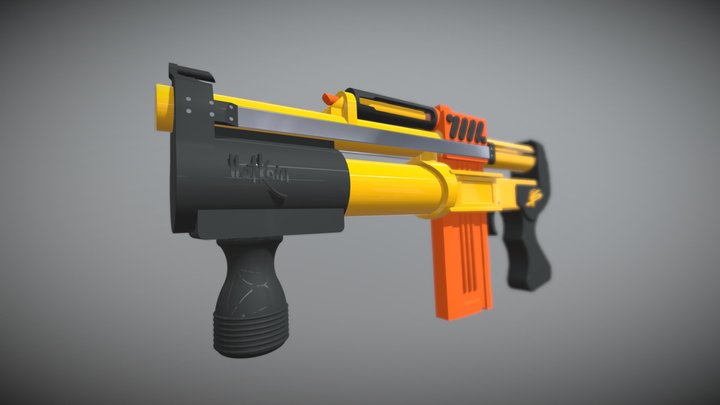 Xplodedozer maged HAMP blaster, concept: Hotkoin 3D Model