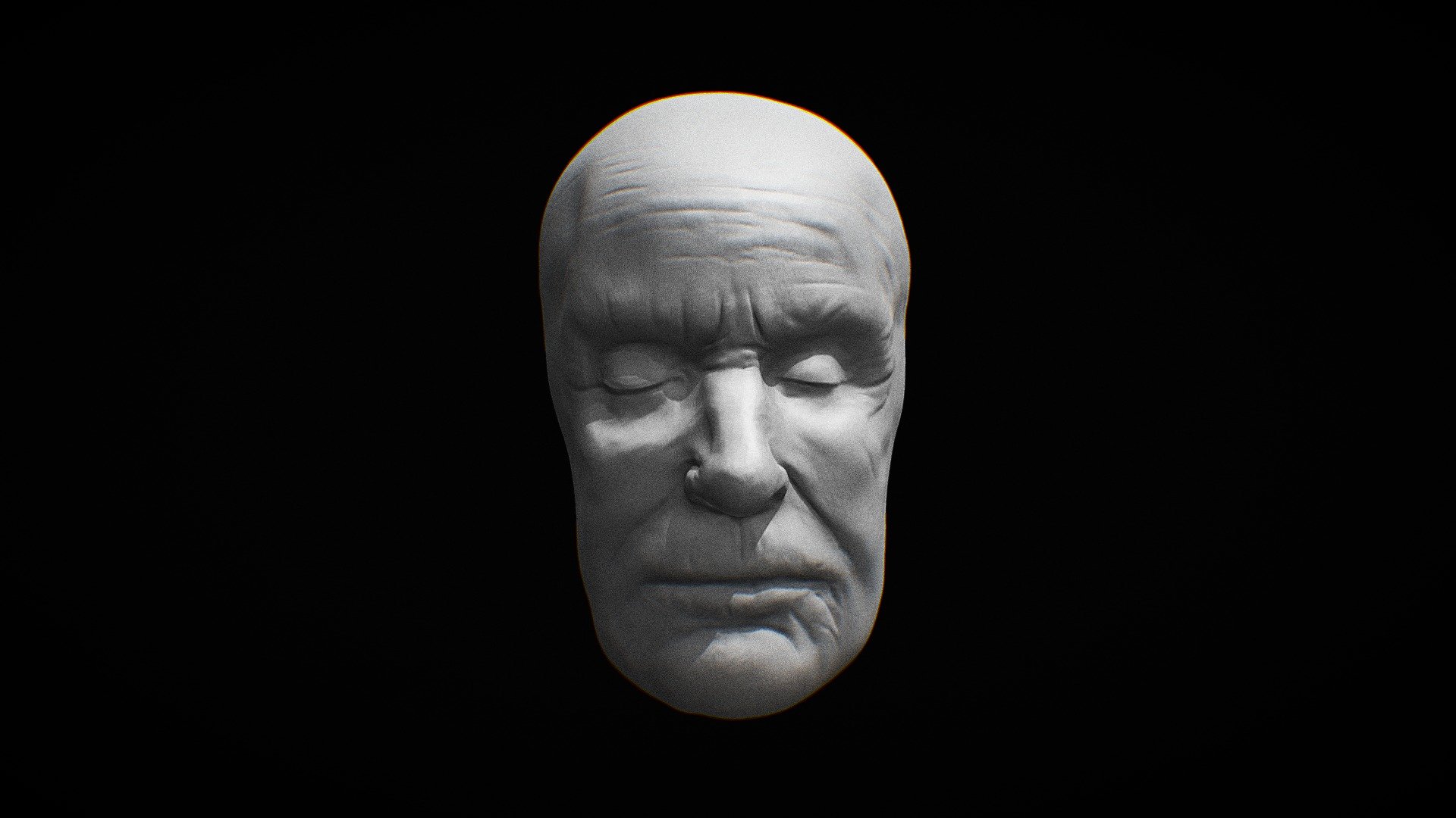 Timothy Leary's Death Mask 3D model by Hugo.Dalben [cf9c3f5] Sketchfab