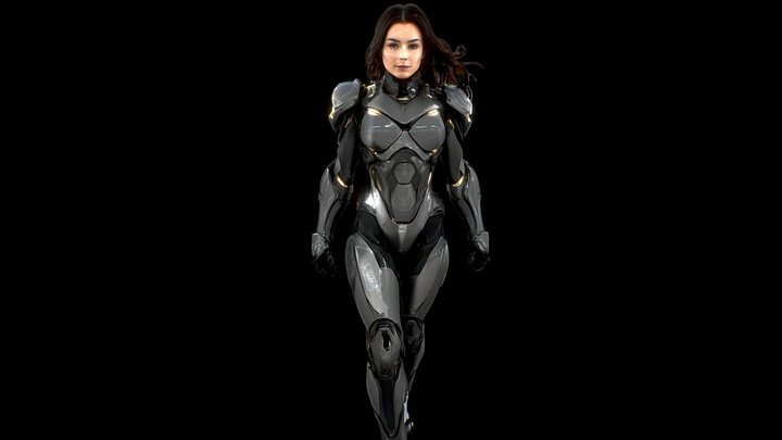 Cyber Warrior – Modello 3D gratuito STL