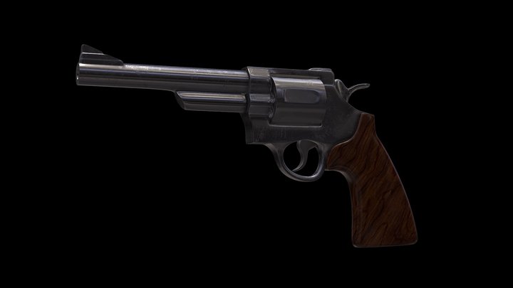 .44 Revolver 3D Model