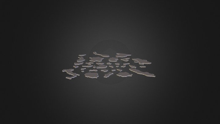 Euroopa kaart 3D Model