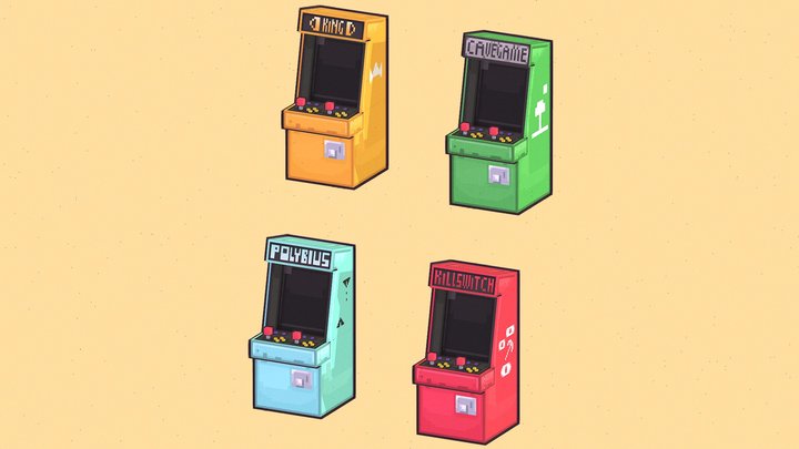 Arcade machine 3D Model