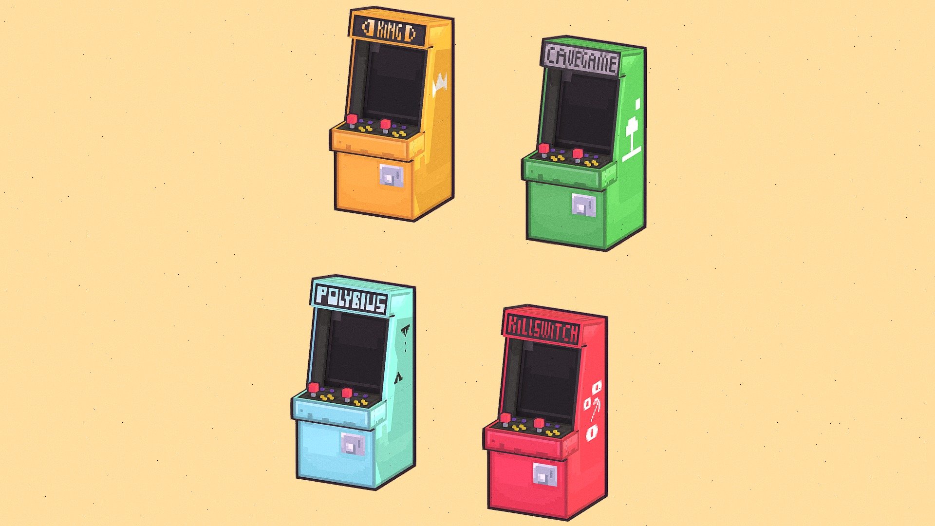 Arcade machine - 3D model by ProjectV [cf9da57] - Sketchfab