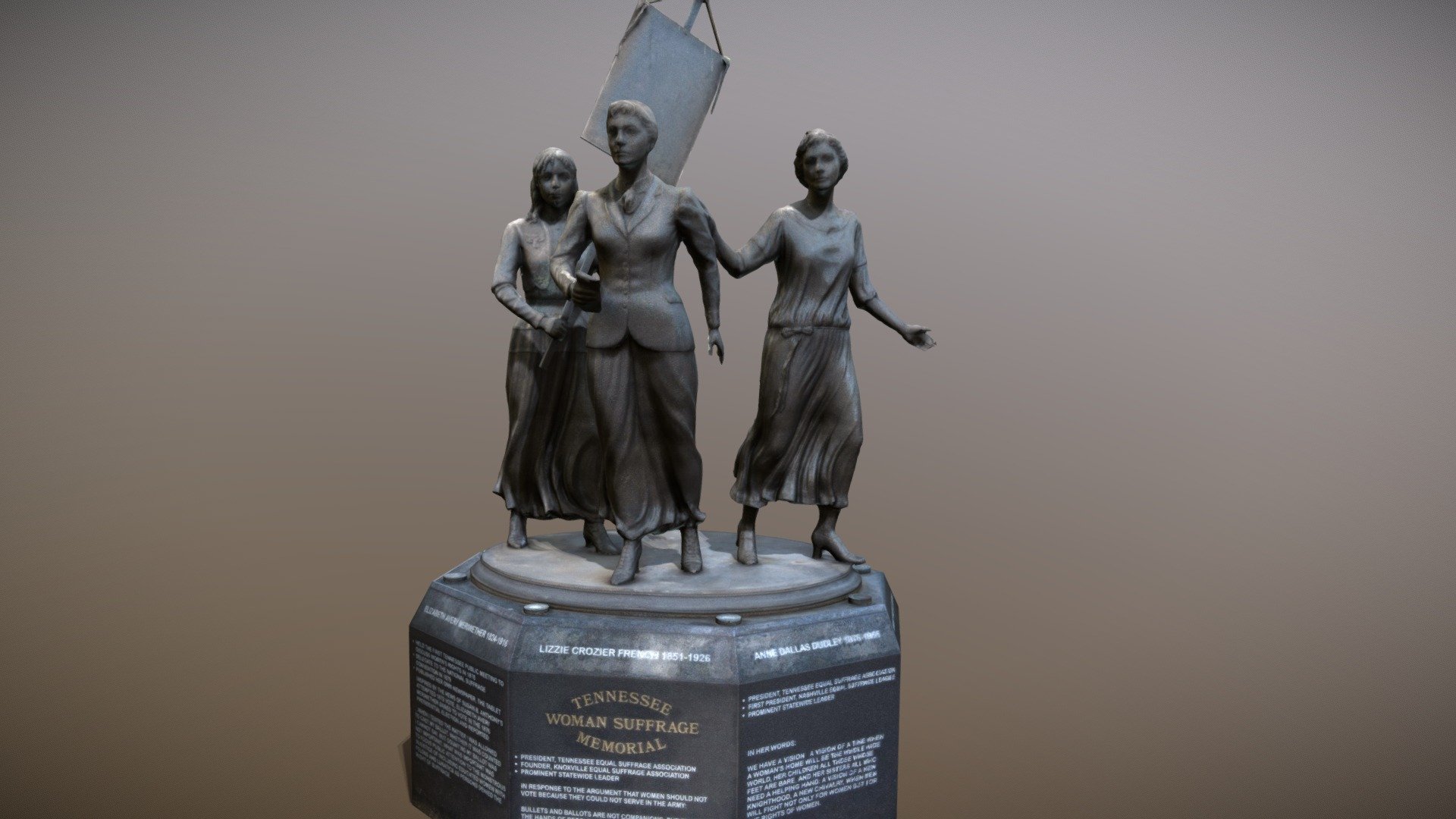 Tennessee Woman Suffrage Memorial - 3D model by USA TODAY NETWORK ...
