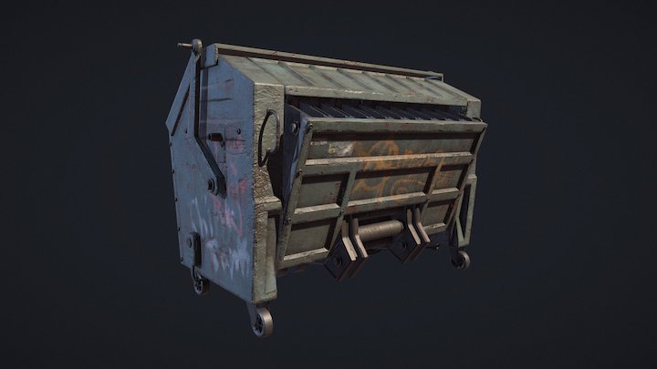 Texture Study - Futuristic Compactor 3D Model