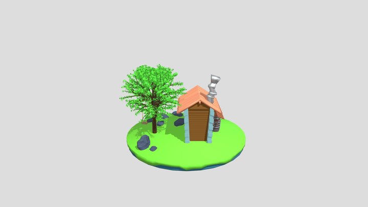 Nature cabin. 3D Model