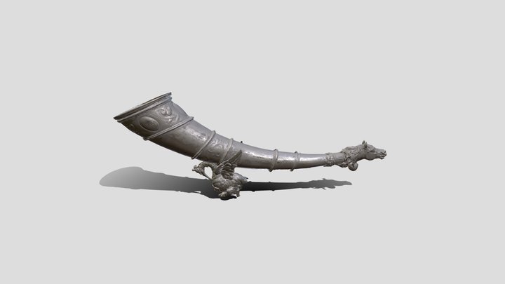 Historisches Trinkhorn Richard Wagners 3D Model