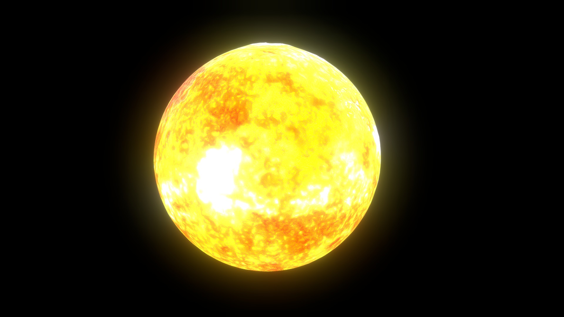 3D model Sun - This is a 3D model of the Sun. The 3D model is about a bright yellow and orange planet.