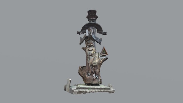 Der hoelzerne Mann - QV6G+34 Bornheim - opti3D 3D Model