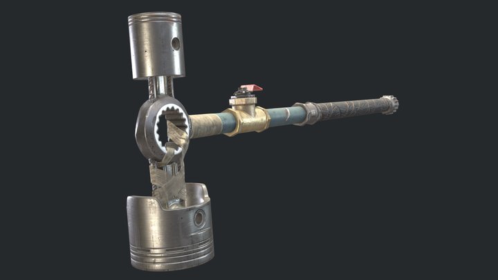Apocalyptic hammer 3D Model