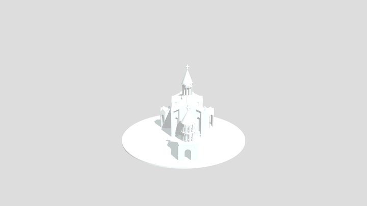 Շուշիի Սուրբ Ղազանչեցոց եկեղեցի 3D Model