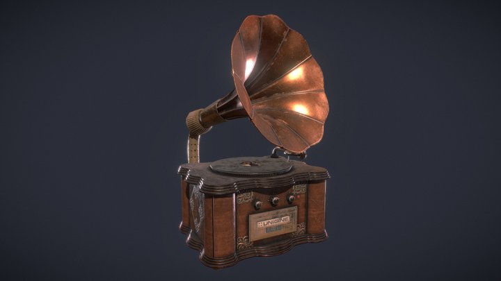 Gramophone UPDATED 3D Model
