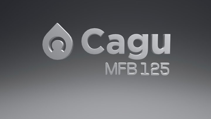 Cagu 3dlogo Flat_v2 3D Model