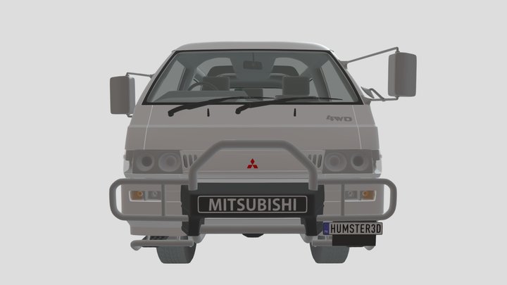 Mitsubishi Delica Mk3 Star Wagon 4WD 3D Model