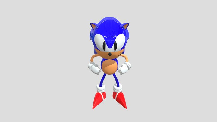 Mars Sonic 3D Model