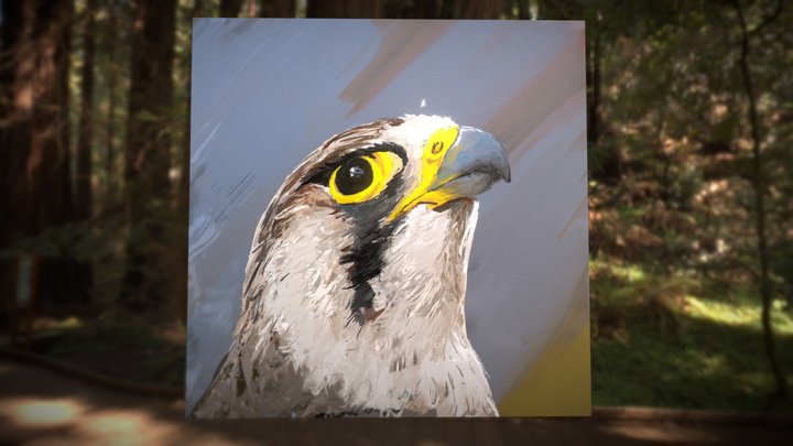 Falcon Blue 3D Model