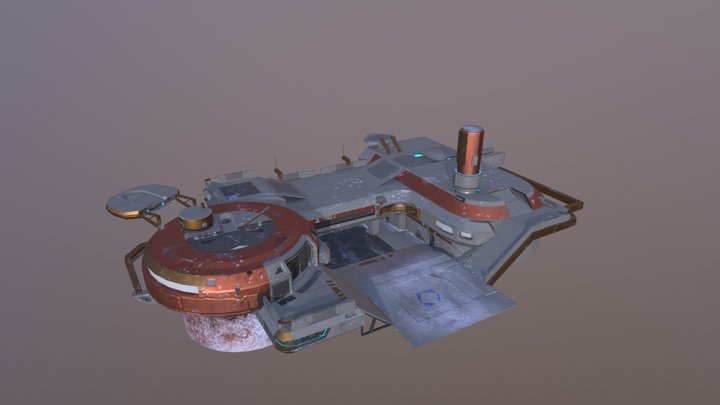Winter Outpost- Polycount challenge 3D Model