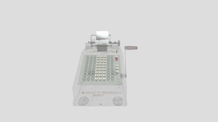1920s Office Adding Machine – Gratis 3D-model STL