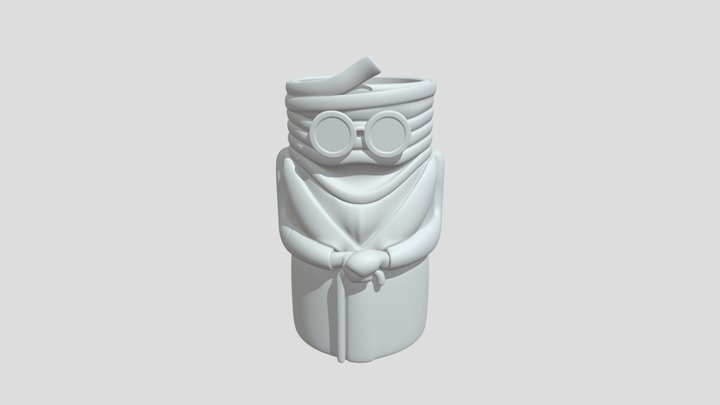 Invisible Man Shot Glass 3D Model
