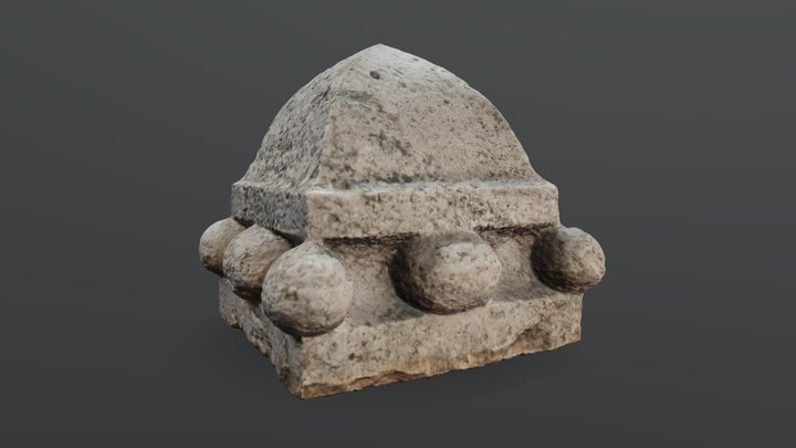 Szent Gellért szálló kődísz 3D Model