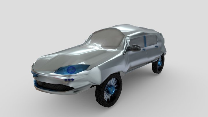 Electric Car (Generic Unbranded) 3D Model