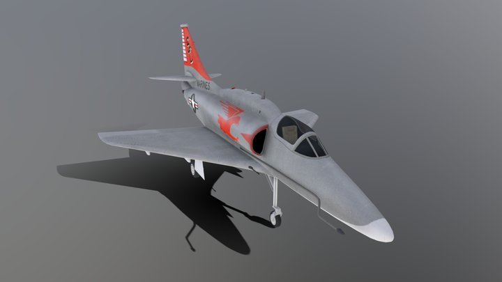 A-4F Skyhawk II – Modelo 3D gratuito STL