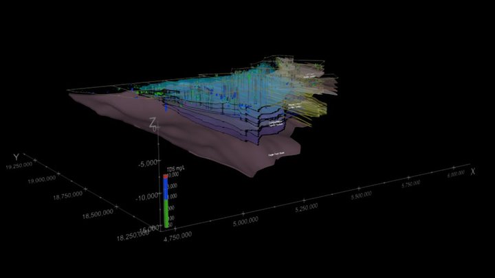 Brackish Water in the Eagle Ford Region of Texas 3D Model