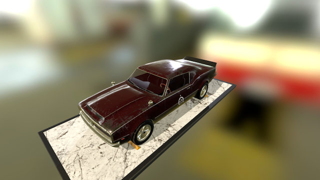 American muscle car 3D Model