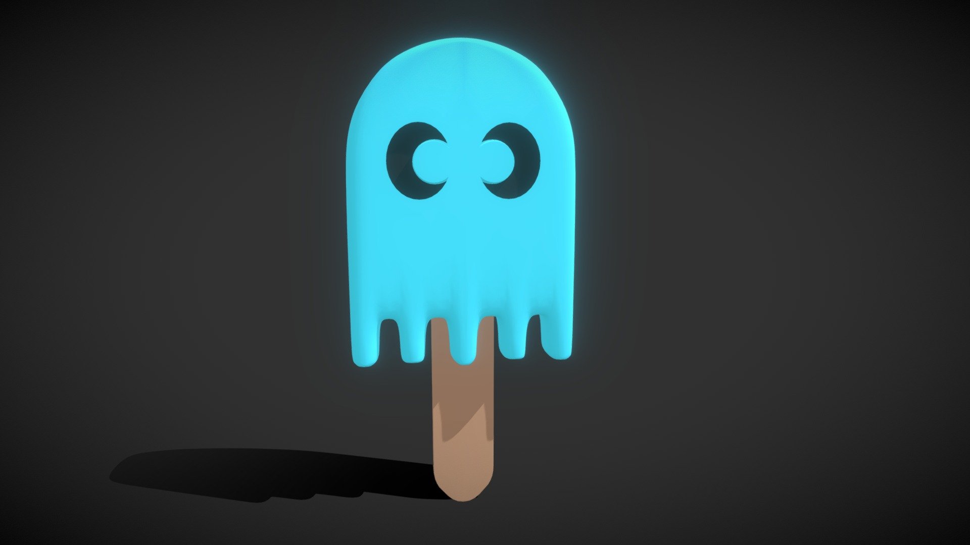 Cartoon ghost Icecream (quick practice)