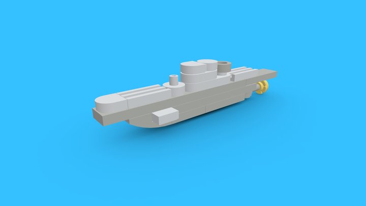 LEGO Micro U-Boat MOC [#0367] – Free 3D Model STL