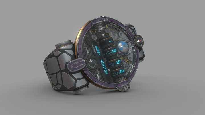 Concept clock "Harry Winston" 3D Model