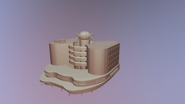 Prison Low poly for Fallout boneyard Project 3D Model