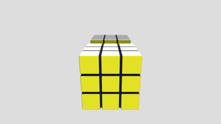 High and LowpolyCube 3D Model