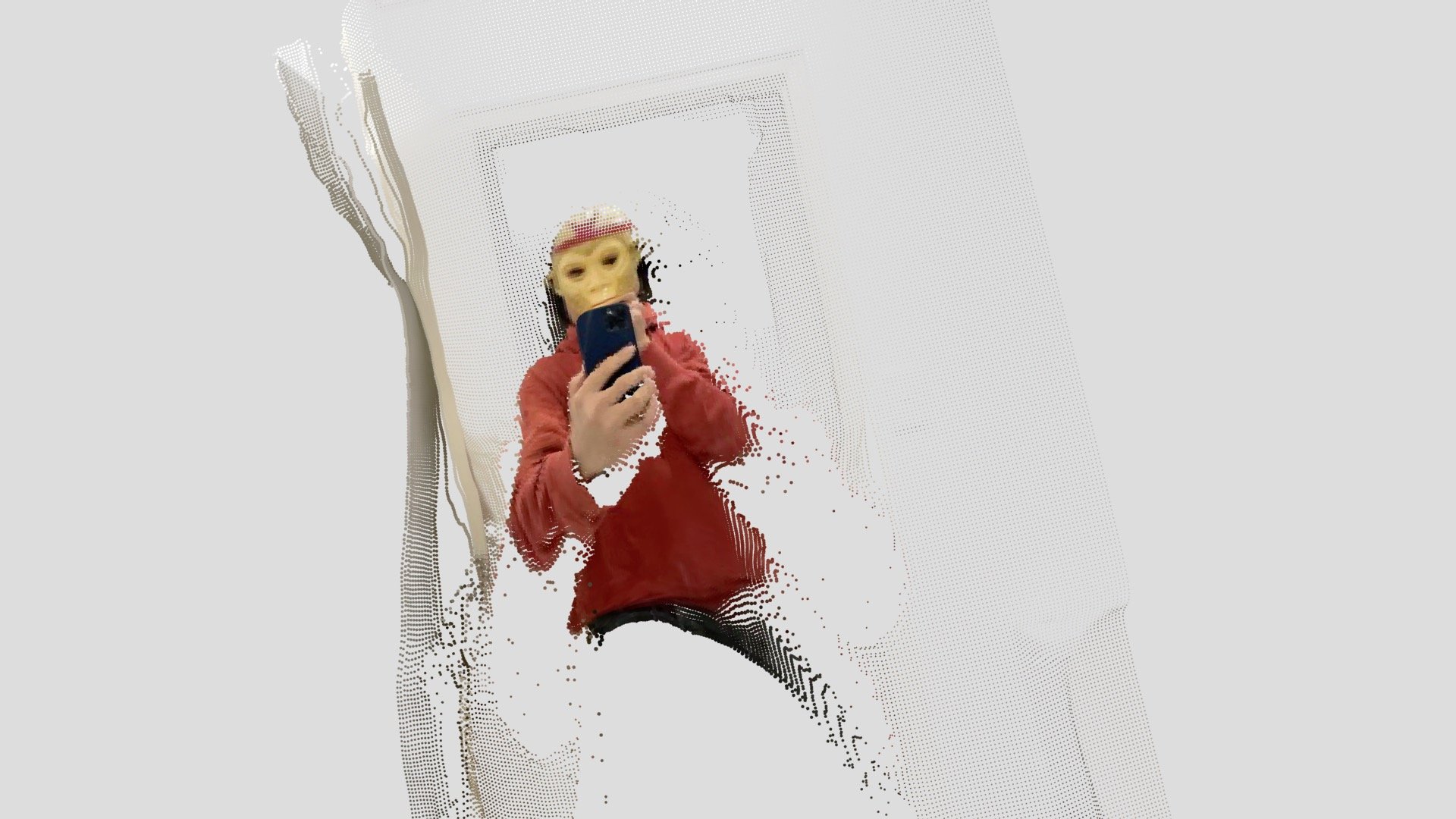 "MIRROR SELFIE" iPhone LIDAR Point Cloud