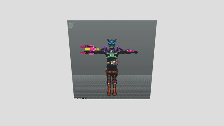 Kamen Rider Birth X 3D Model