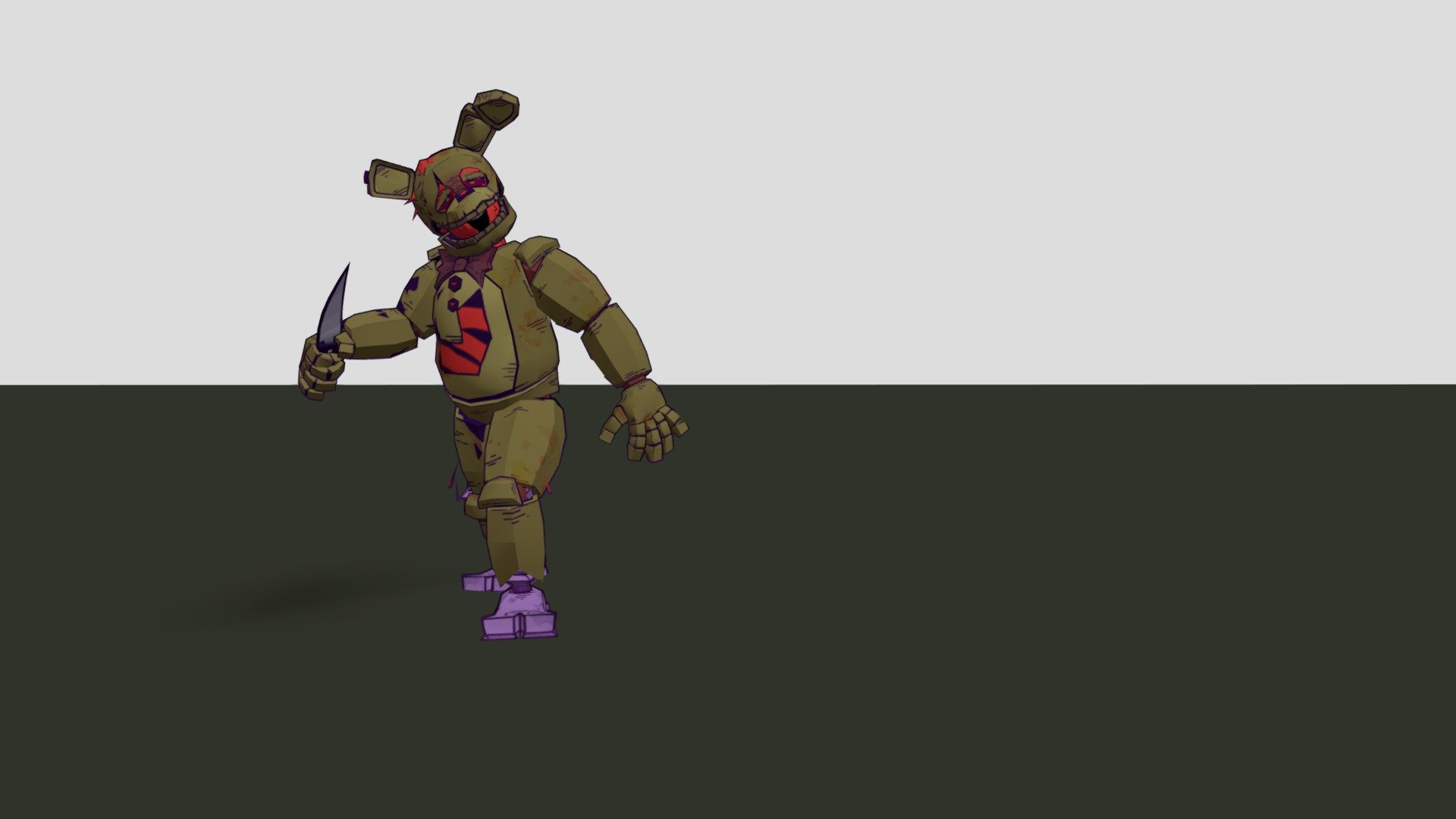 Stylized Springtrap_ models by vibapop, amd tex - Download Free 3D ...