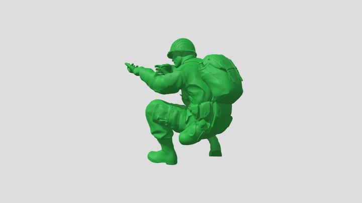 WWII soldier 3D Model
