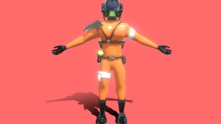 Lethal Company Employee - Fortnite Style – Modello 3D gratuito STL