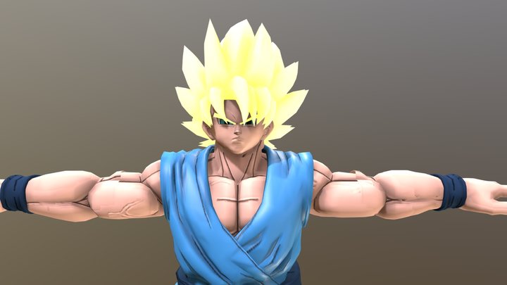 Goku Gt Ssj 3D Model